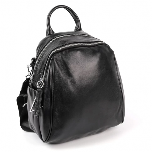 Женский кожаный рюкзак 5516 Блек