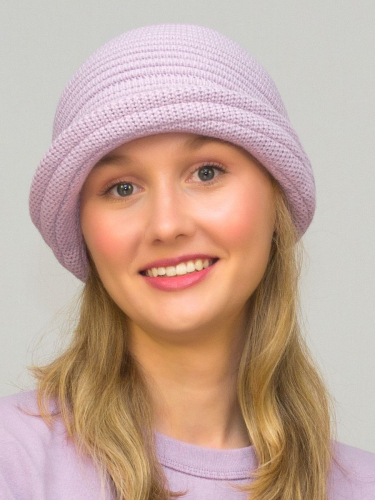 Шляпа женская весна-осень Bloom (Цвет светло-сиреневый), размер 56-58, шерсть 30%