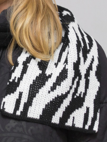 Комплект шляпа+шарф женский весна-осень Mariana (Цвет черный), размер 56-58, шерсть 30%