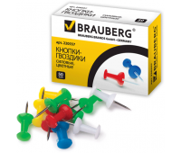 Силовые кнопки-гвоздики цветные, 50 штук BRAUBERG 220557