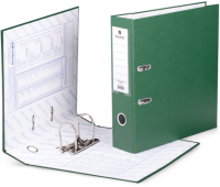 Папка-регистратор 70 мм с арочным механизмом, обложка ПВХ, зелёная BRAUBERG 221818
