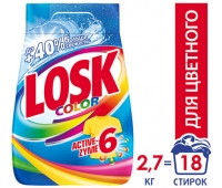 Стиральный порошок автомат 2,7 кг LOSK (Лоск) Color, 2480319, 606072