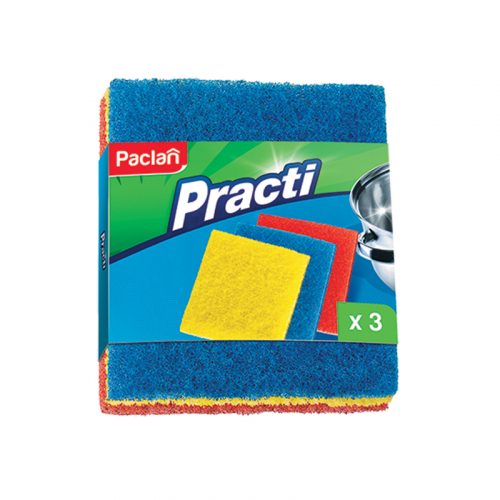 Губки абразивные Paclan 150x125x20 мм 3 штуки в упаковке, 272196/290274