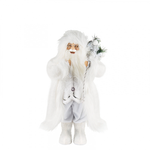 Дед Мороз MAXITOYS белоснежный 32 см