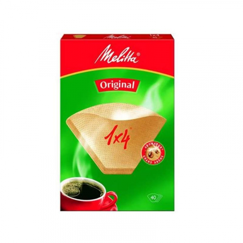 Фильтр бумажный Melitta 1x4 (40 штук в упаковке, артикул производителя 0100702