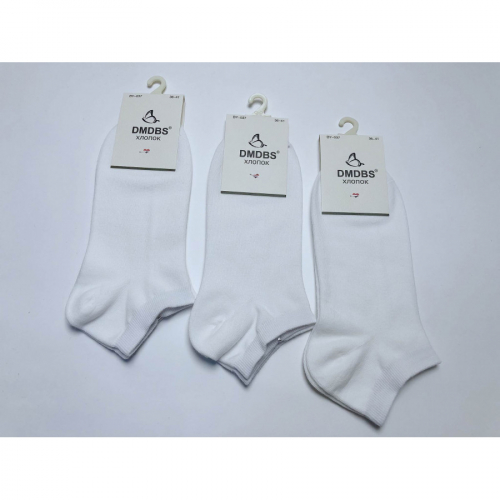 Носки белые короткие женские хлопок DMDBS ВУ-037