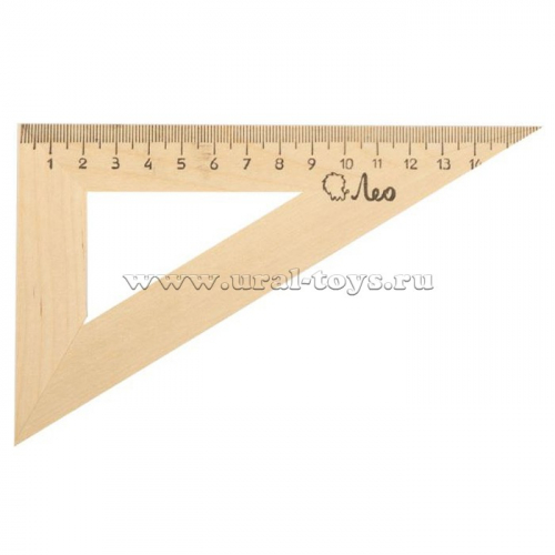 Треугольник деревянный 16 см 