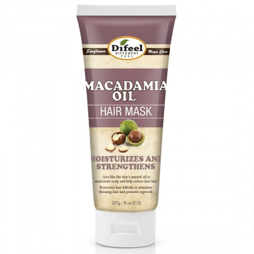 Питательная маска для волос с маслом макадамии Difeel Macadamia Oil Premium Hair Mask, 236 мл