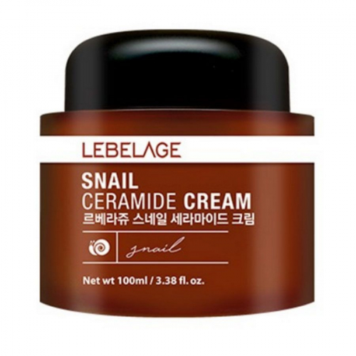 Крем для лица с керамидами и муцином улитки Lebelage Snail Ceramide Cream