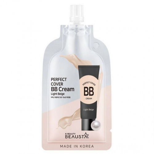ВВ крем для маскировки несовершенств Beausta Perfect Cover BB Cream #21 Light Beige, 4 мл