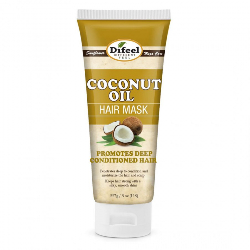 Питательная маска для волос с кокосовым маслом Difeel Coconut Oil Premium Hair Mask, 236 мл