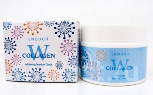 Осветляющий крем для лица с коллагеном W Collagen Whitening Premium Cream 50мл