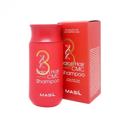 до 10.24 Шампунь с аминокислотным комплексом (красный)- MASIL 3 SALON HAIR CMC SHAMPOO 150 ml
