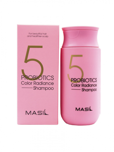 до 11.24 Шампунь с пробиотиками для защиты цвета (розовый)  Masil 5 Probiotics Color Radiance Shampoo 150мл
