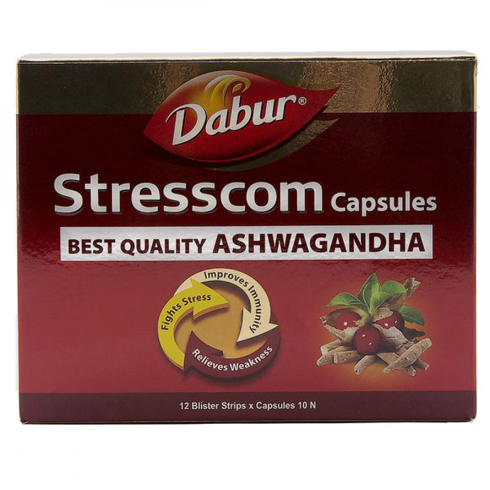 DABUR Stresscom Стресском для укрепления центральной нервной системы 120капс