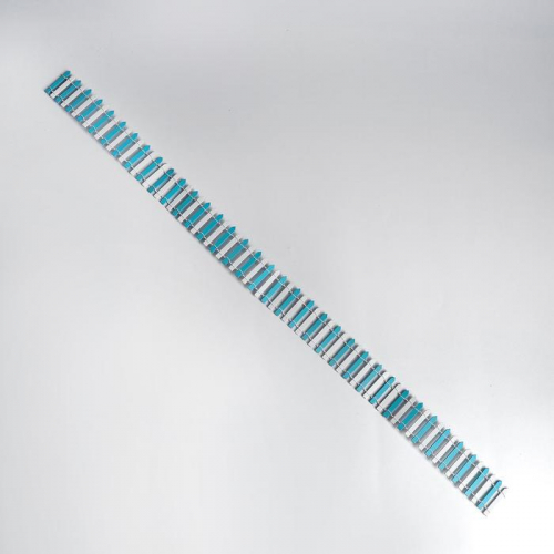Миниатюра кукольная «Забор», размер 90×5 см, цвет бело-голубой