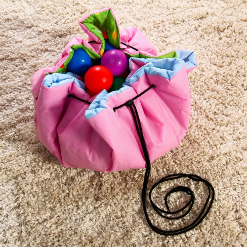 Развивающий коврик - сумка для игрушек «Домашние животные», d = 100 см.