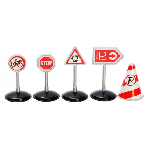 Грузовик радиоуправляемый «Автовоз», с машинками, светофором и дорожными знаками, уценка (скол правого борта)
