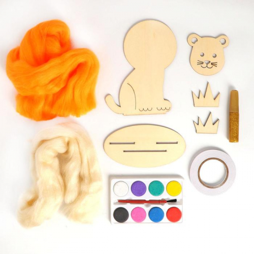 Набор для творчества «Деревянная игрушка своими руками: лев»