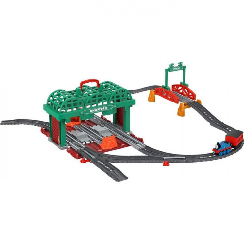 Игровой набор «Кнэпфордская станция» паровоз, вагон, станция