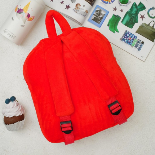 Рюкзак «Единорог», двусторонние пайетки, цвет красный