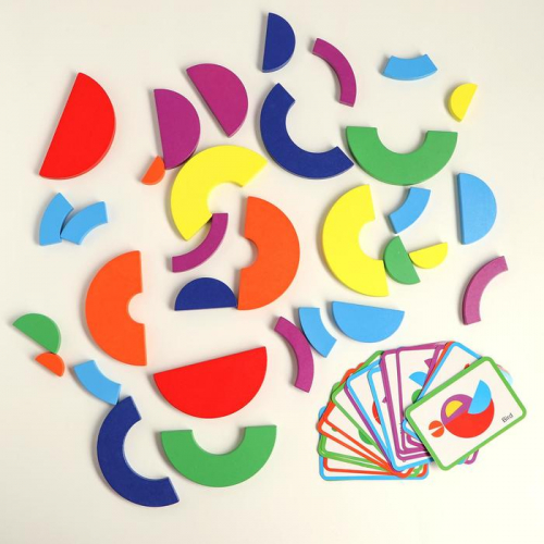 Детский развивающий набор «Делаю фигуры по цветам» 24,5х5,5х19 см