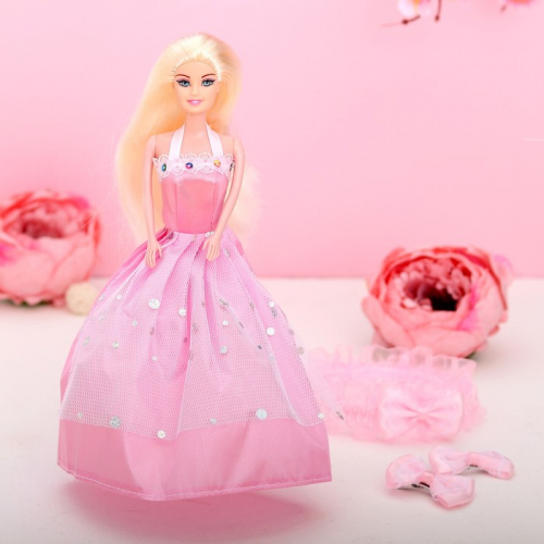 Кукла-модель на подложке с аксессуарами «Сказочной девочке», МИКС