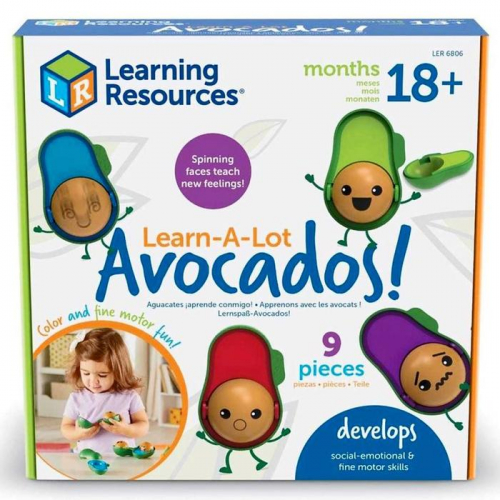 Развивающая игрушка «Эмоции с авокадо», 9 элементов