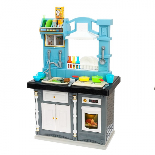 Игровой модуль кухня «Классик» двухсторонняя, со световыми и звуковыми эффектами, бежит вода
