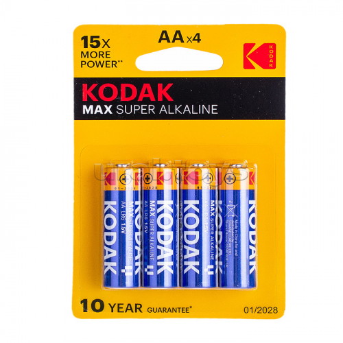 Батарейка алкалиновая Kodak Max LR6 BL4