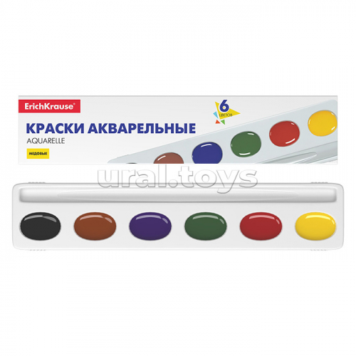 Краски акварельные Basic медовые 6 цветов