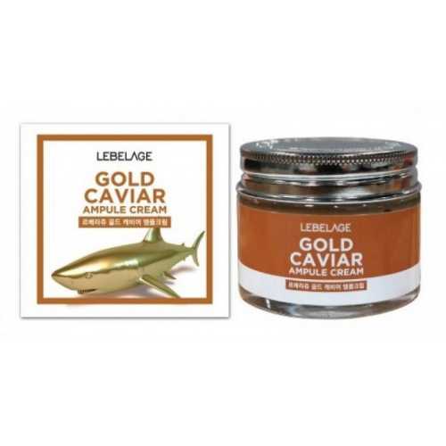 Антивозрастной ампульный крем с экстрактом икры и золота Lebelage Ampule Cream Gold Caviar 70мл (КОРЕЯ ОРИГИНАЛ) (07300)