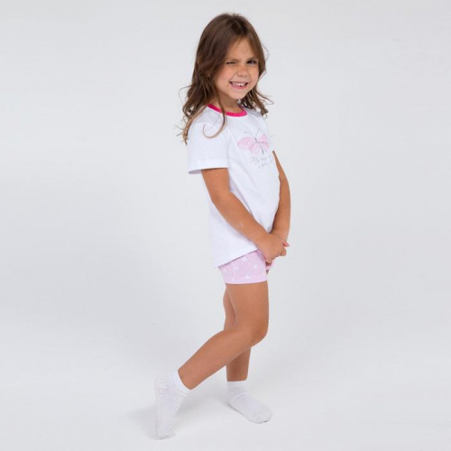 Пижама для девочки, цвет розовый, рост 98-104 см