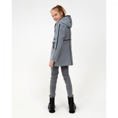 Пальто для девочки, цвет серый, рост 140 см