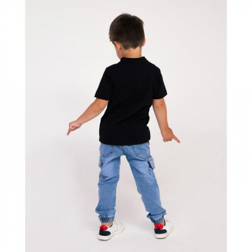 Джинсы-джогеры для мальчика, цвет синий, рост 110 см