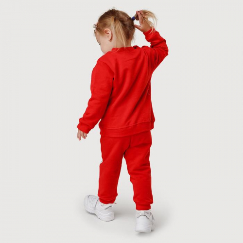 Комплект детский (лонгслив, брюки) цвет красный, рост 104 см