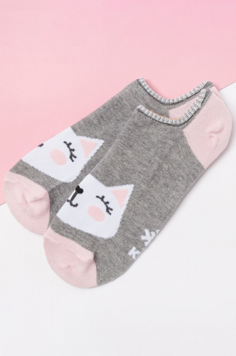 KAFTAN / Укороченные женские носки с рисунком котик