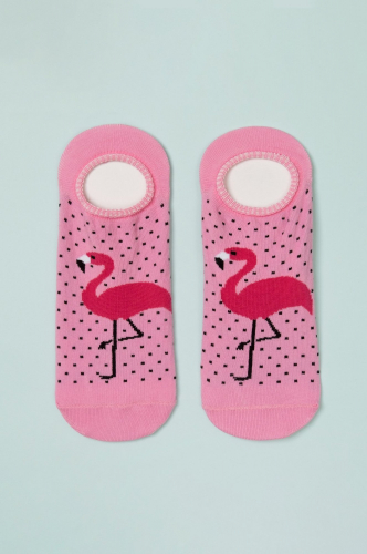 Collorista / Женские укороченные носки с рисунком фламинго