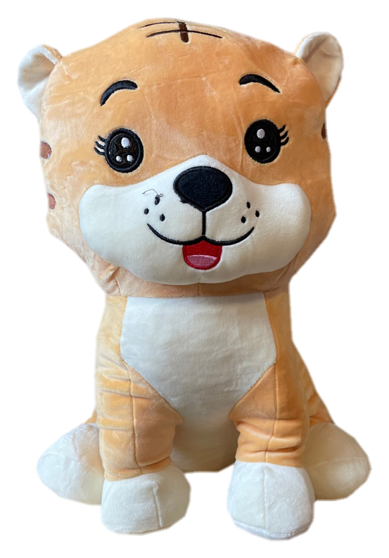 Игрушка с пледом МАЛЕНЬКИЙ ТИГРЕНОК - песочный р-р 130х160