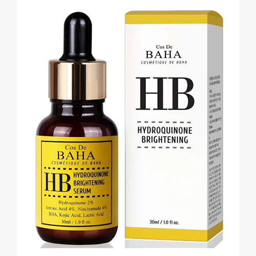 Осветляющая сыворотка против пигментации Cos De BAHA 2% Hydroquinone + Azelaic Acid 4% + Niacinamide 4% Serum, 30ml