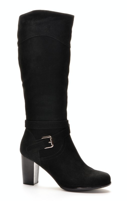 Bilianni 780-1Y Сапоги женские чер нат замша, подклад нат мех (по всей длине модели)