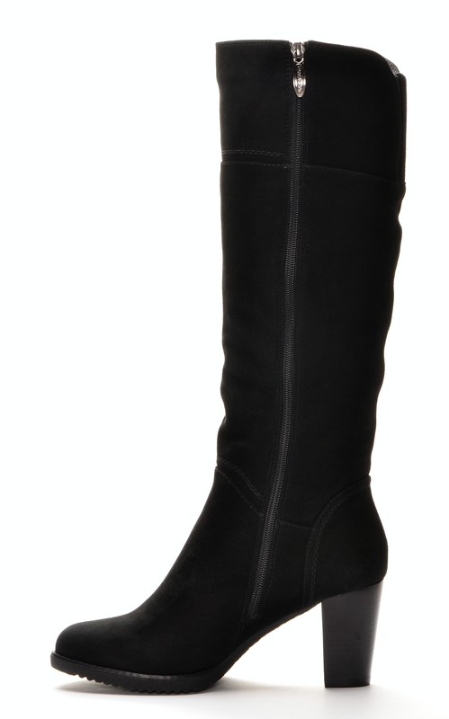 Meniani 336-15514M Сапоги женские чер нат замша, подклад нат мех (по всей длине модели)