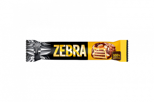 Вафли «Zебра», глазированные, 40 г (упаковка 15 шт)