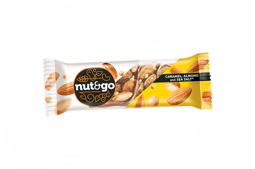 «Nut&Go», батончик миндальный, 34 г (упаковка 18 шт)