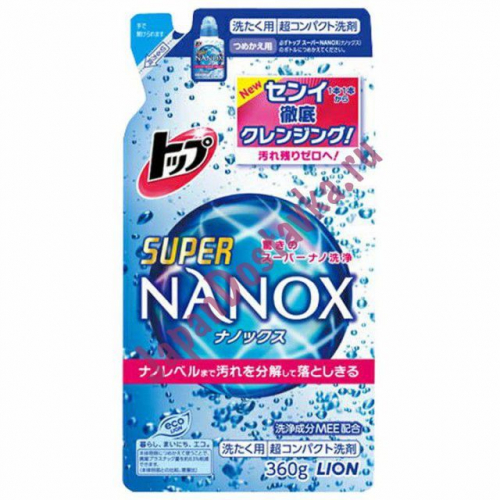 Гель для стирки Top Super Nanox, LION  360 мл (запаска)