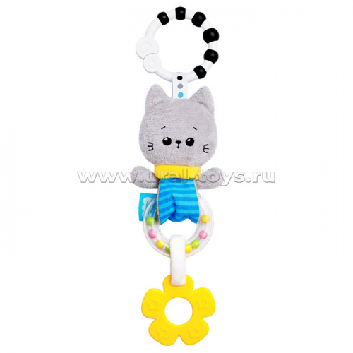 Игрушка-подвеска погремушка Котёнок Кекс