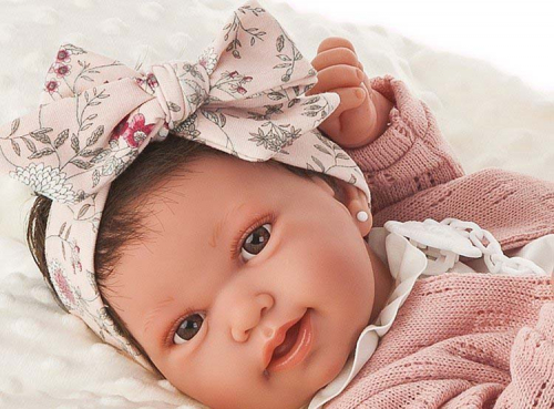 3 шт. доступно/ 5036P_S20 Кукла-младенец Беатриц в розовом, 42 см