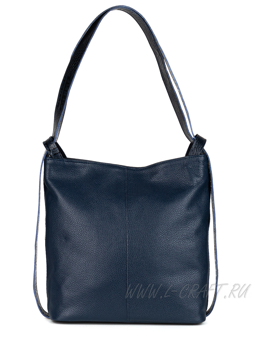 Модель №L126 | кожа | гладкий крокодил | синий | К155-6 | 29852