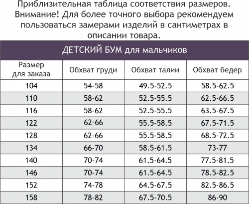 Детский Бум, Костюм для мальчика Детский Бум