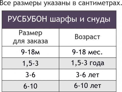 Русбубон, Шарф для мальчика Русбубон